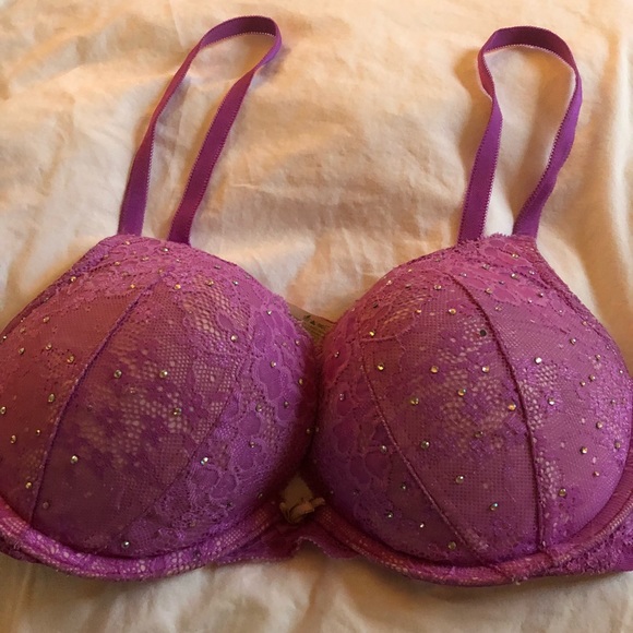 Purple miraculous 34 C push up bra great condition - Picture 3 of 4